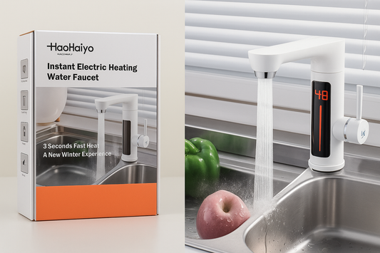 Instant električna protočna česma sa digitalnim termometrom – HAOHAIYO 3000W (ravni izliv)
