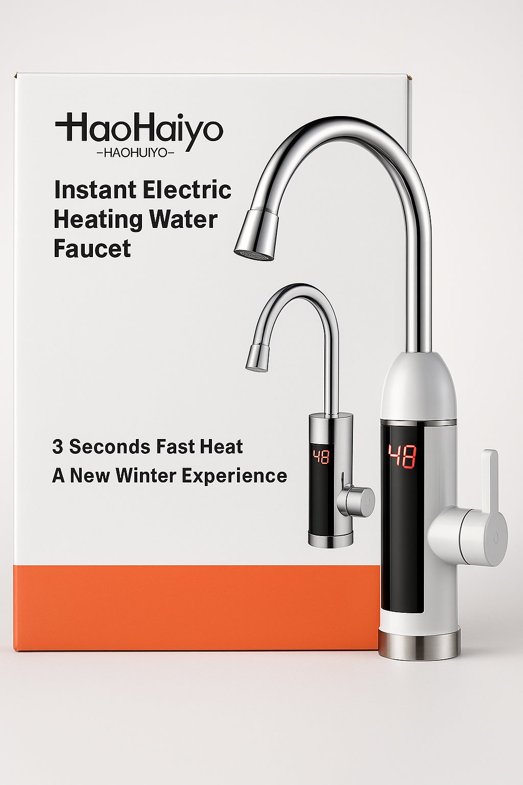 Električna protočna slavina sa digitalnim displejom – instant topla voda za 3 sekunde