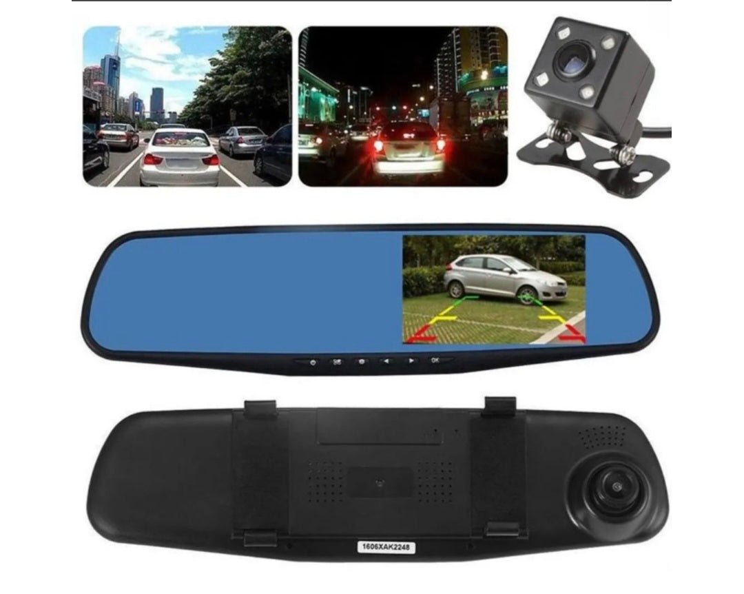 Retrovizor kamera za auto Full HD 1080p sa rikverc kamerom i ekranom 4.3"