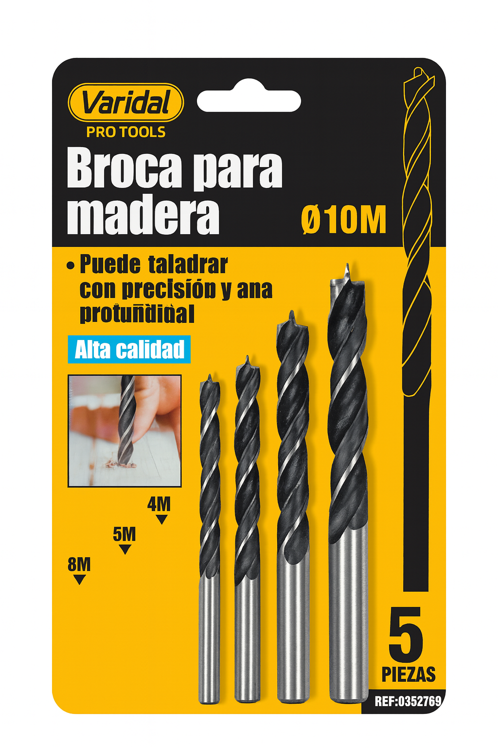 Varidal Pro Tools Set burgija za drvo – 5 komada