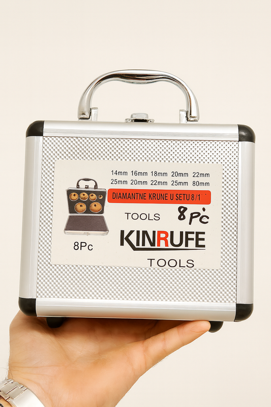 KINRUFE set dijamantskih kruna – 8 delova (1/8”)