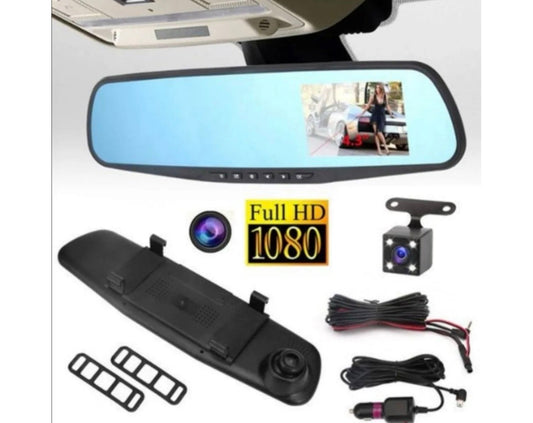 Retrovizor kamera za auto Full HD 1080p sa rikverc kamerom i ekranom 4.3"